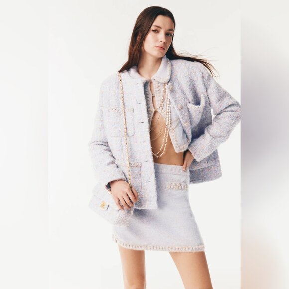 Chanel Cashmere Alpaca Lilac & Multicolor - Picture 2 of 12